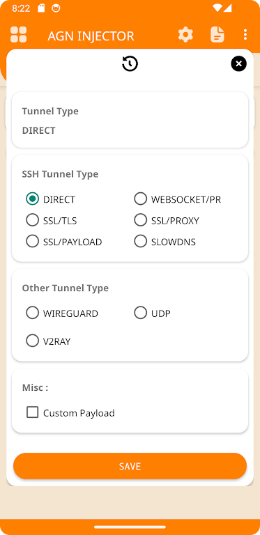 AGN INJECTOR (SSH/DNS/SSL) VPN スクリーンショット 2