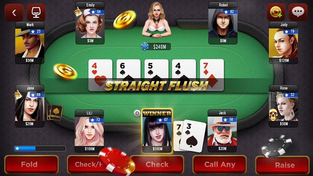 Spark Poker - Live Texas Holdem Casino Скриншот 1
