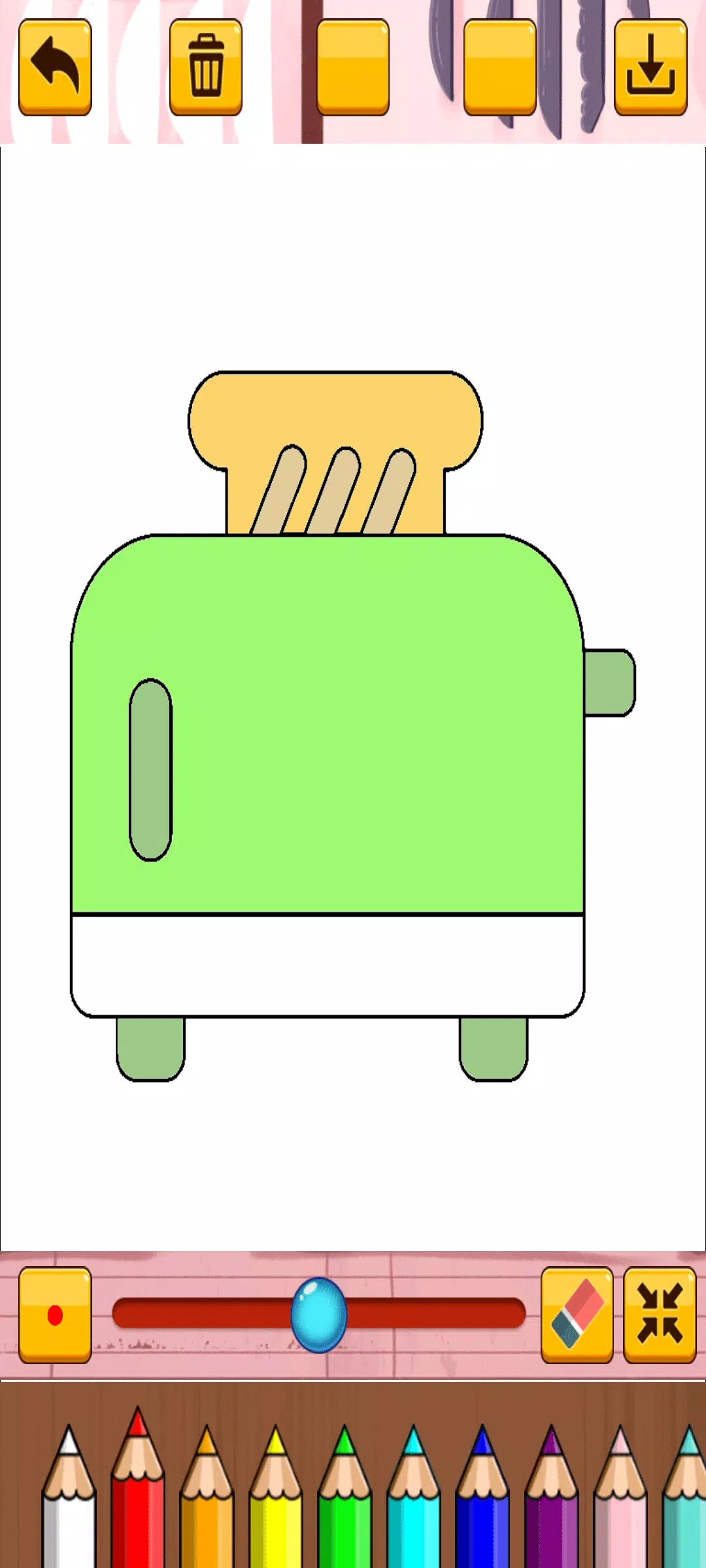 Coloring Kitchen Tools Captura de tela 4