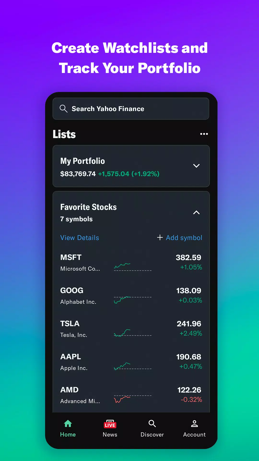 Yahoo財經美股即時行情應用截圖第4張