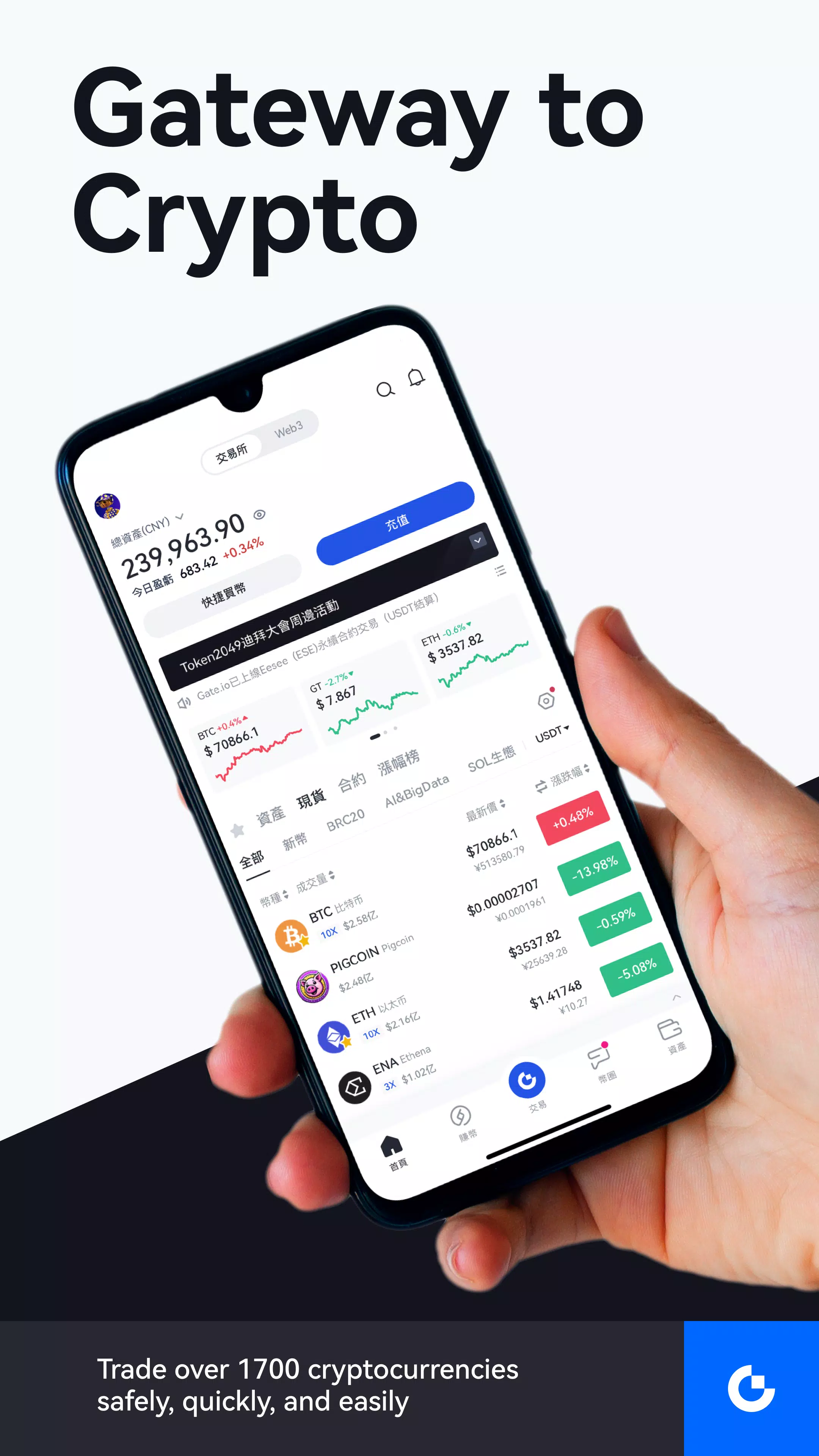 Gate.io - Buy Bitcoin & Crypto 스크린샷 1