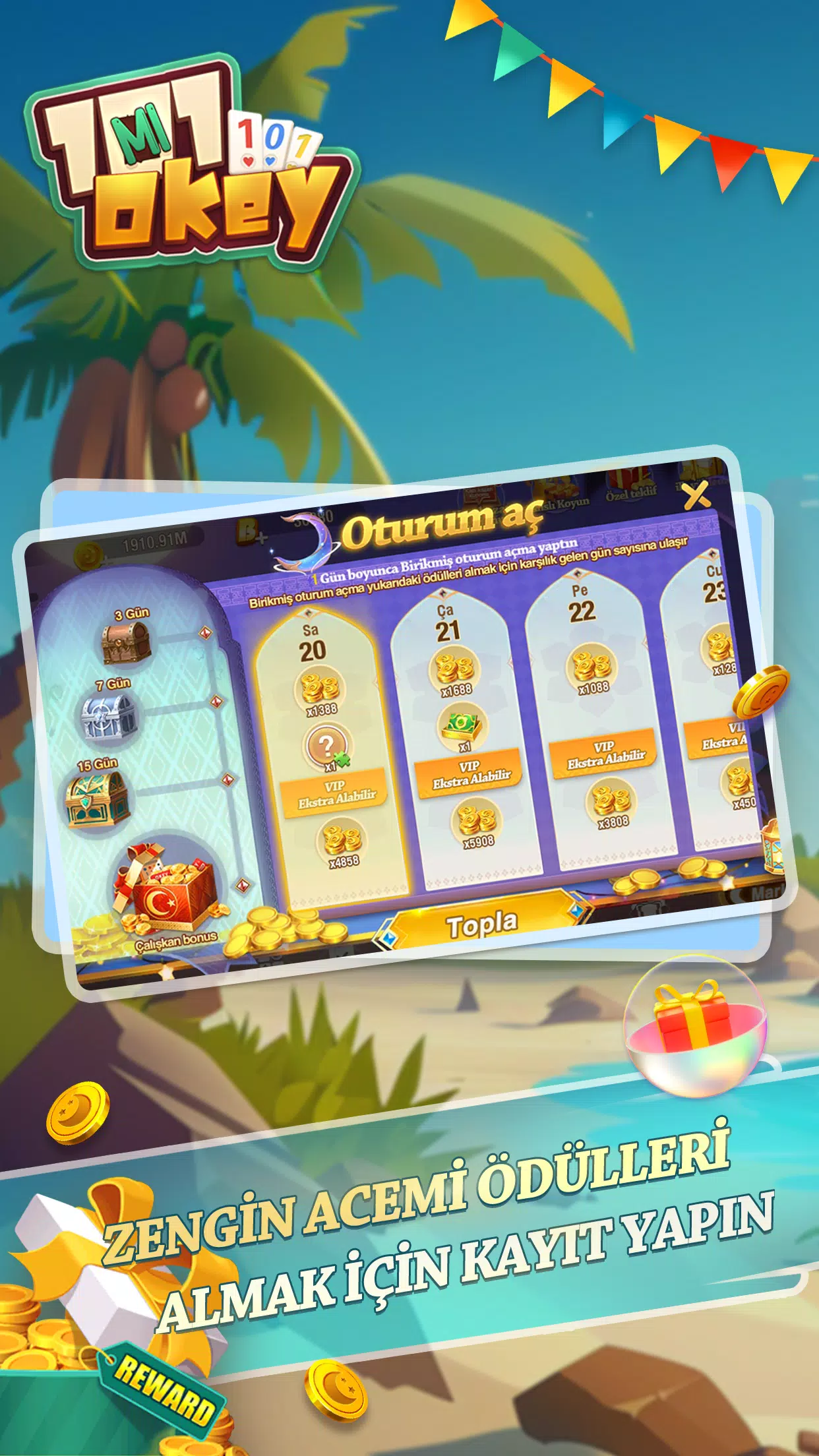 101 Okey Mi&Tavla應用截圖第1張