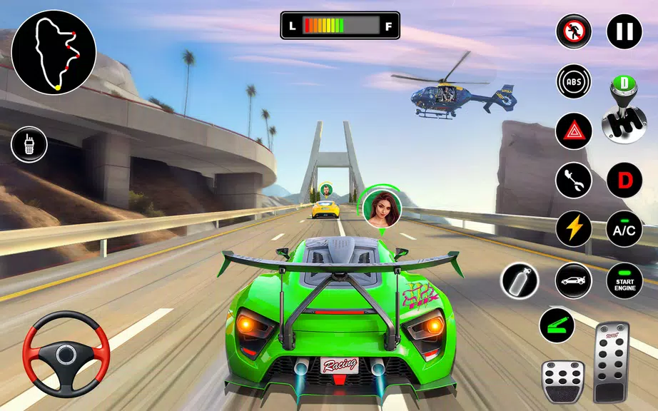 Racing in Highway Car 3D Games Screenshot 1