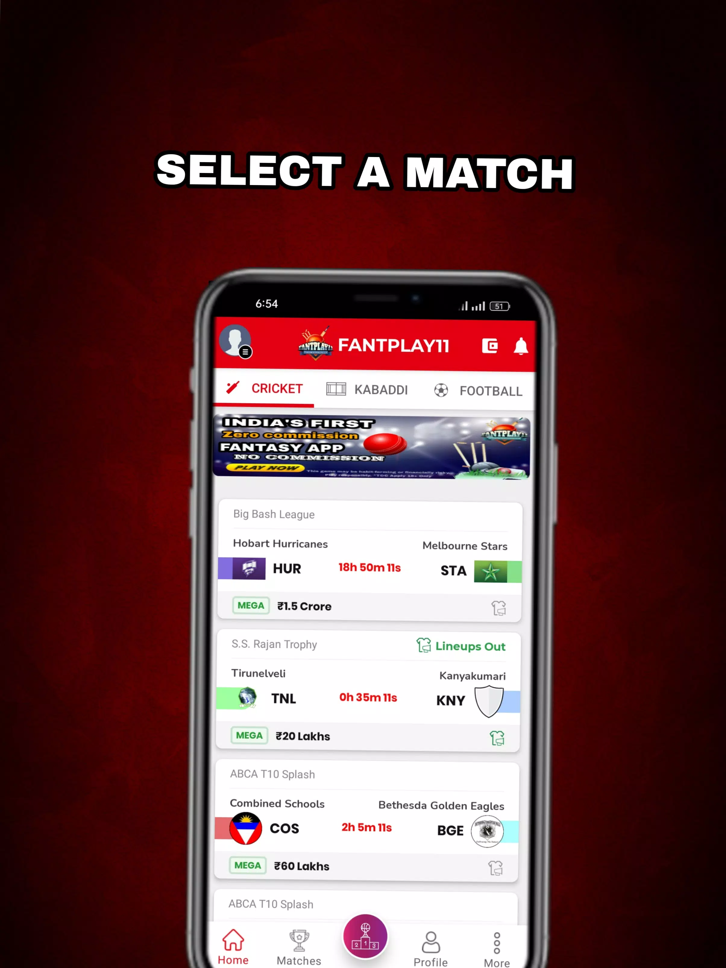 FantPlay11:Fantasy Cricket App Screenshot 2