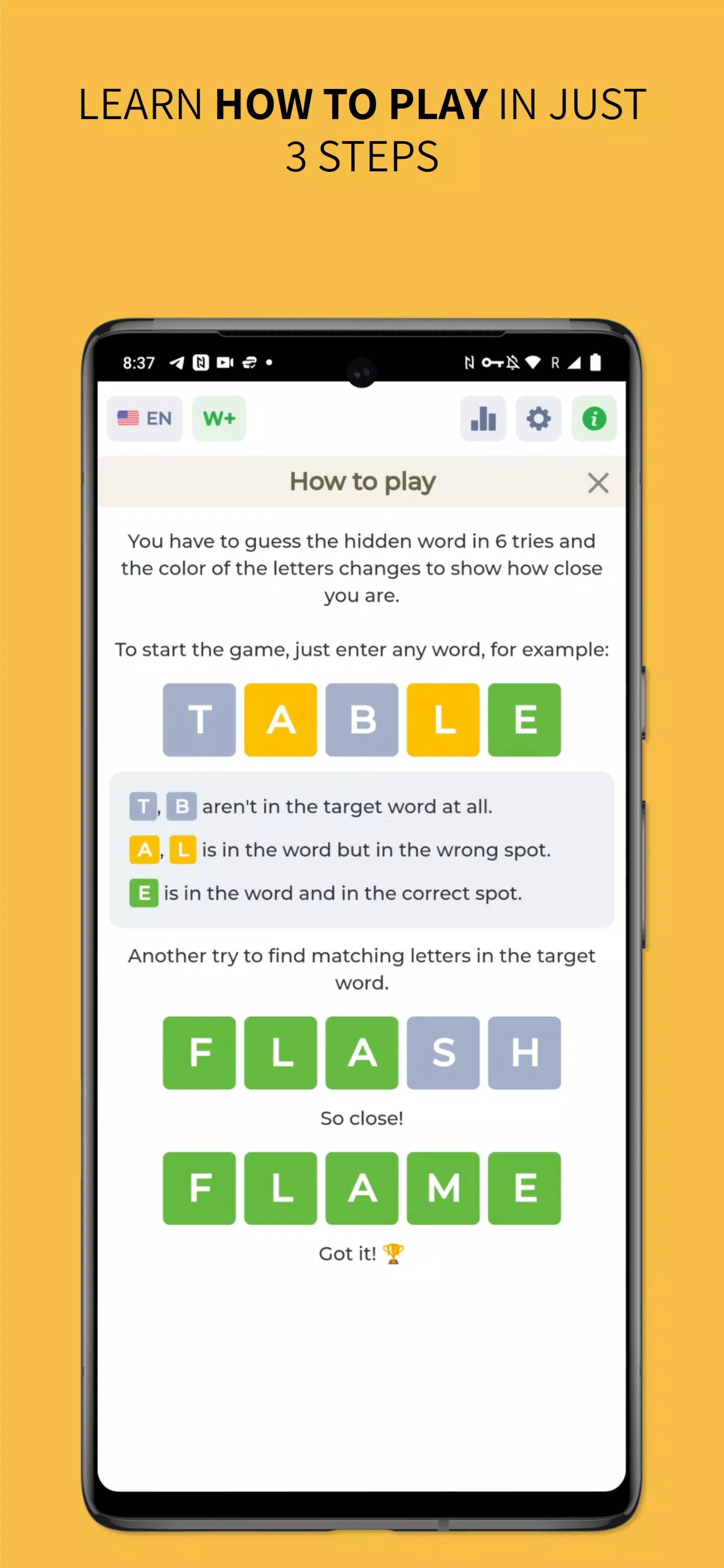 Wordy - Word Puzzle Game Capture d’écran 2
