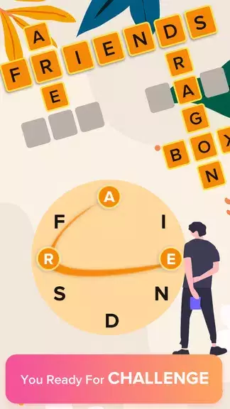 WordCross Champ - Free Best Word Games & Crossword Captura de tela 1