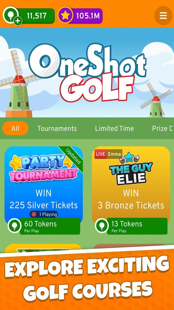 OneShot Golf - Robot Golf Game Captura de tela 4