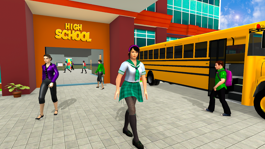 High School Girl Simulator 3D स्क्रीनशॉट 1