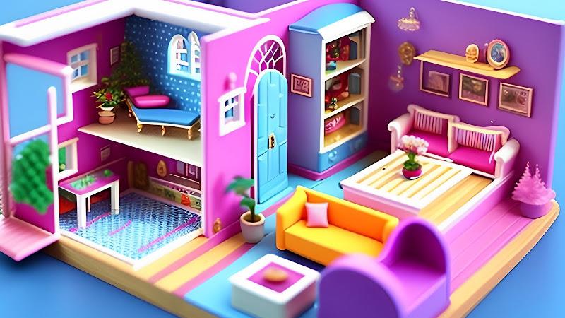 Doll House Design Doll Games Скриншот 3