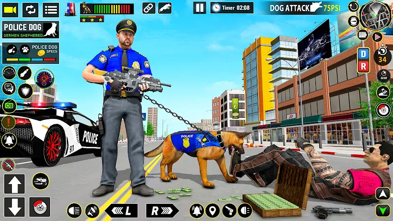 Police Dog Subway Crime Shoot スクリーンショット 1