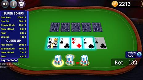 Crazy Four Poker Captura de pantalla 3