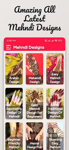 Mehndi Design: Easy & Offline Screenshot 1