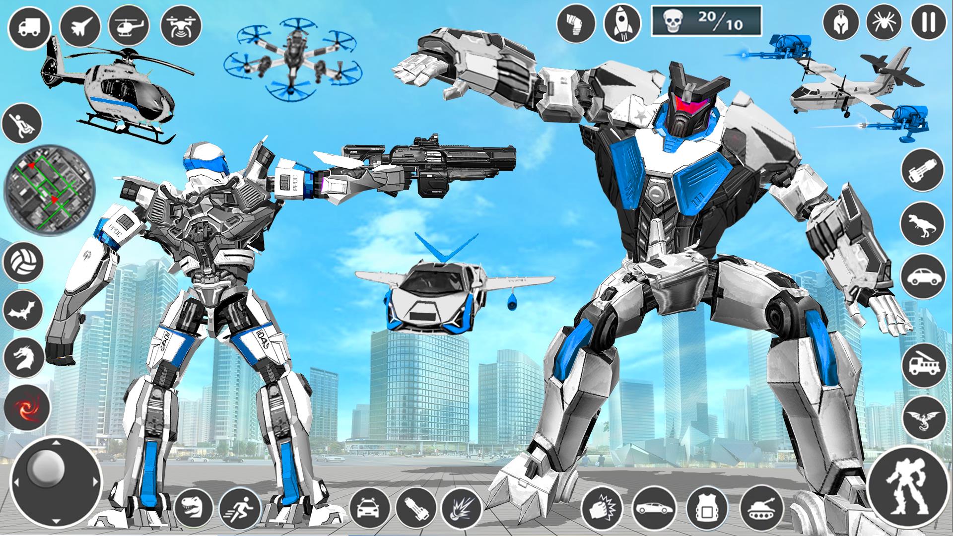 Multi Robot Car Transform Game Captura de pantalla 4