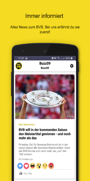 Buzz09–die schwarz-gelben News Скриншот 1