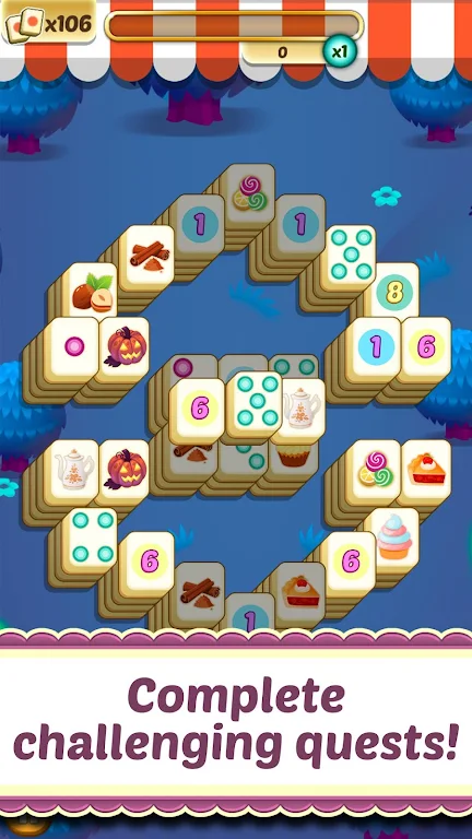 Mahjong Solitaire Cupcake Bake應用截圖第2張