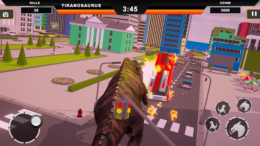 Dinosaur Rampage: Dino City Rampage Simulator應用截圖第4張