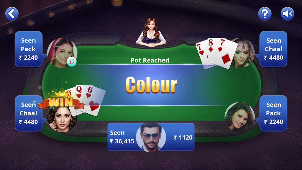 Teen Patti Offline Capture d’écran 4