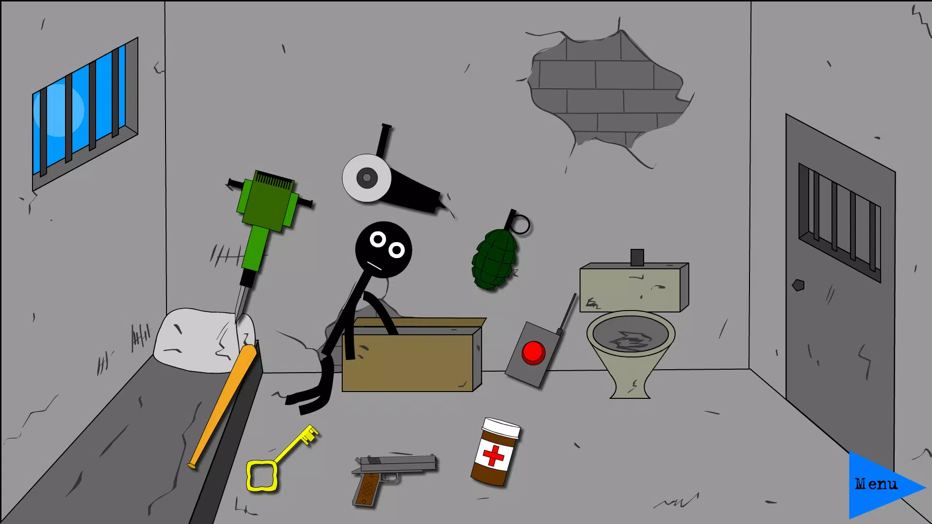 Stickman Jailbreak 2，Dumb ways Screenshot 1