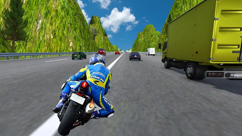 City Bike Traffic Race in Crowd Taxi 3D Screenshot 3