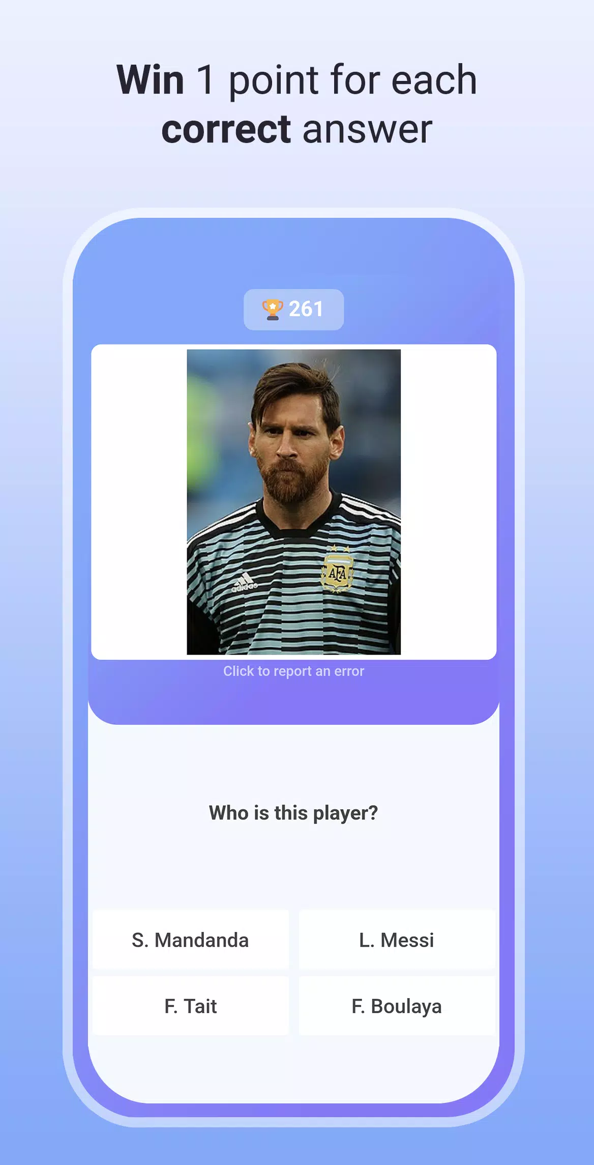 Quiz Soccer - Guess the name应用截图第2张