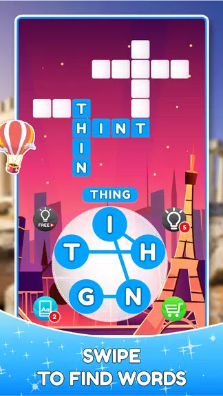 Word Travels Crossword Puzzle Captura de tela 1