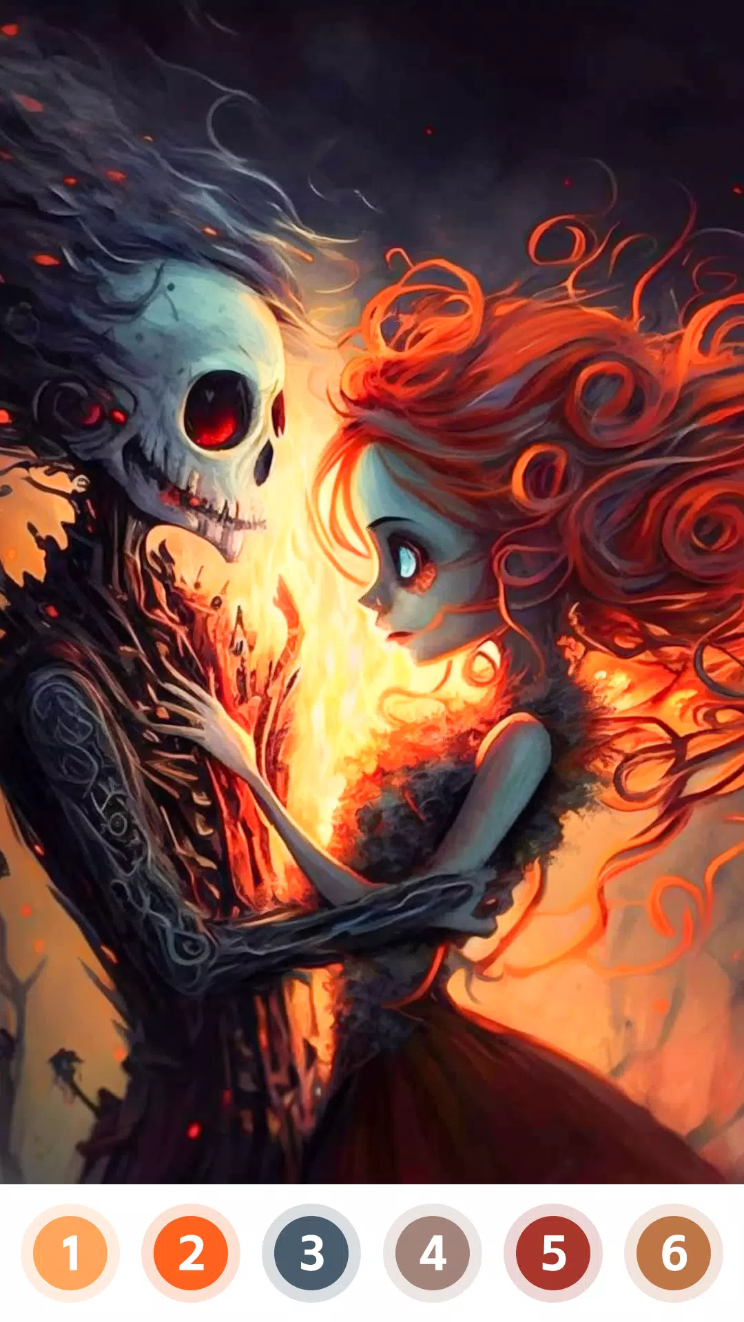 Love & Death Paint by Number Скриншот 1