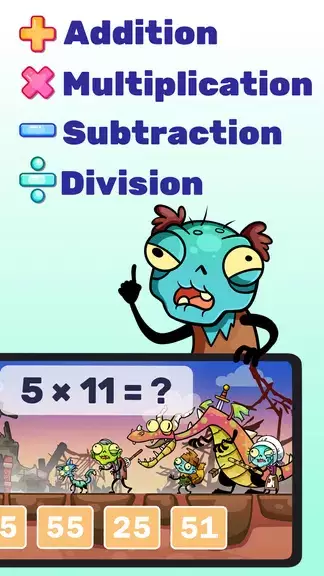 Math games: Zombie Invasion应用截图第3张