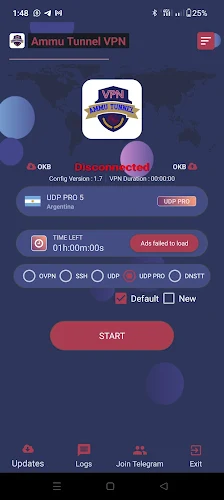 Ammu Tunnel VPN Скриншот 3