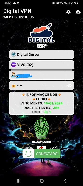 DigitalVPN Captura de tela 2