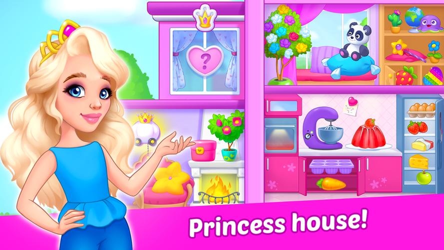 Princess girl paper House game應用截圖第1張