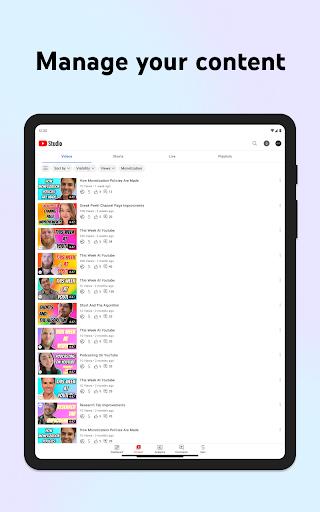 YouTube Studio應用截圖第1張