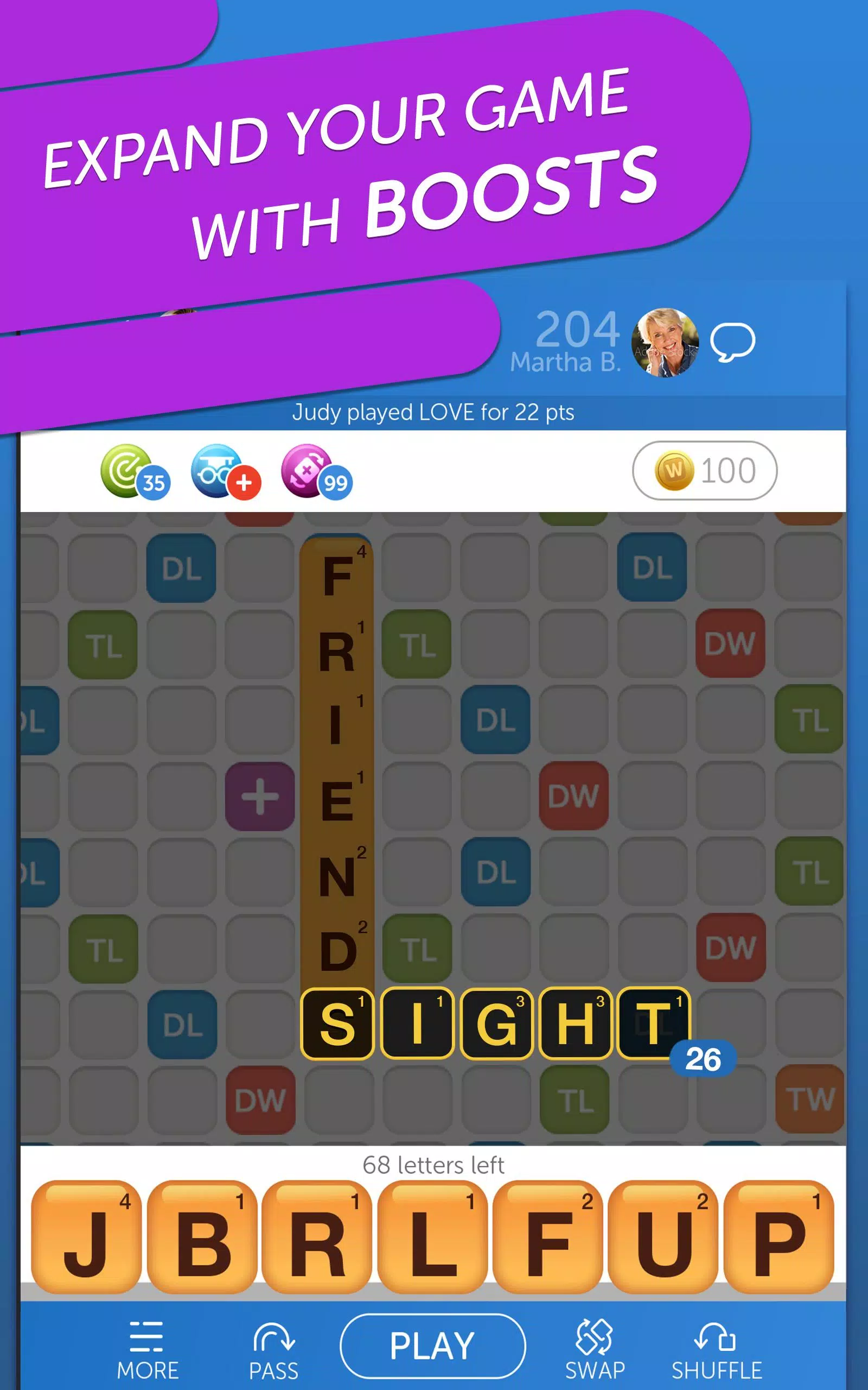 Words with Friends Word Puzzle Скриншот 3