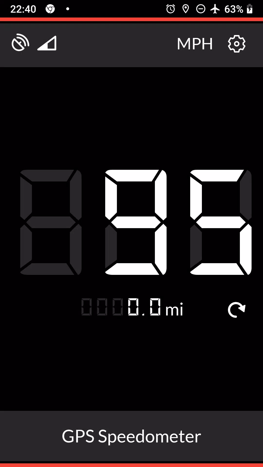GPS Speedometer Captura de pantalla 1
