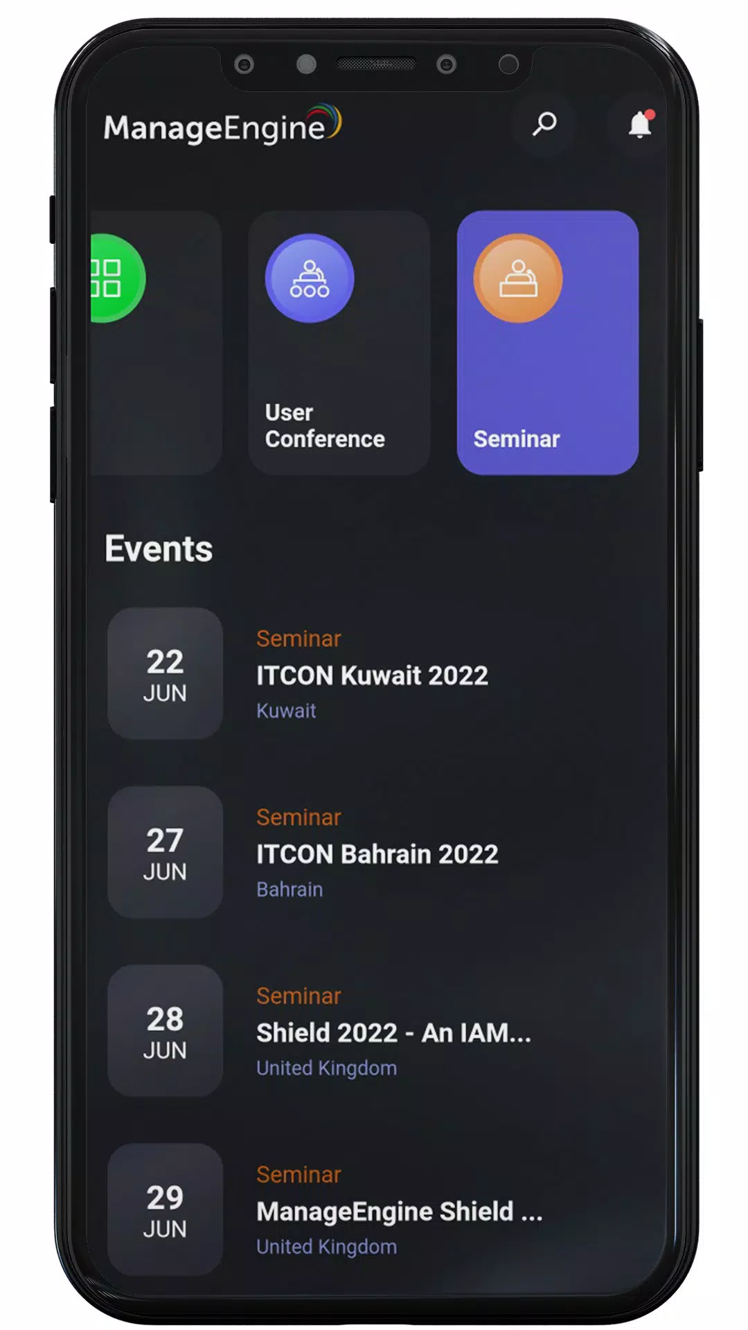 ManageEngine Events スクリーンショット 3