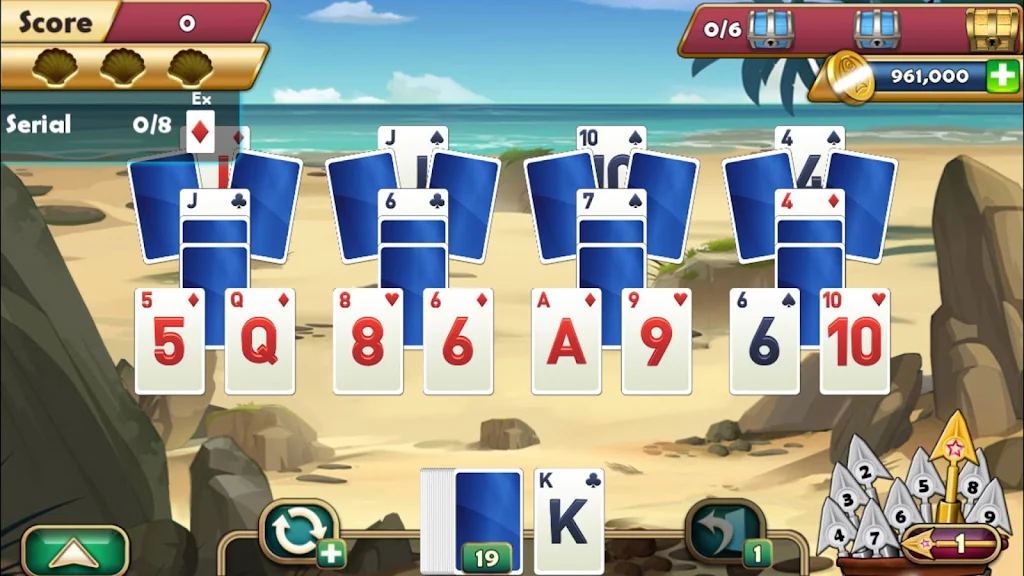 Seagirt Solitaire Screenshot 1