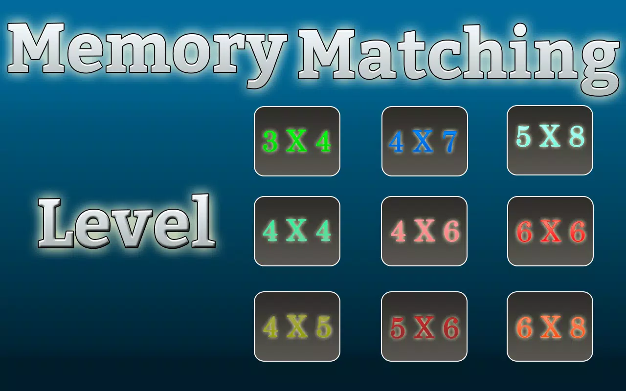Memory Matching Game 스크린샷 1