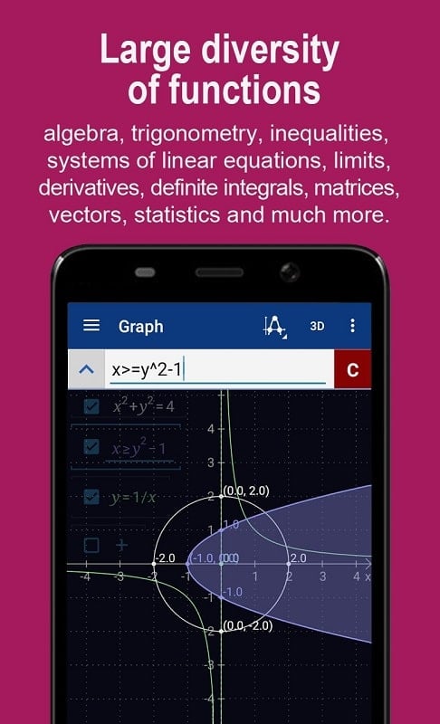 Graphing Calculator + Math PRO स्क्रीनशॉट 1