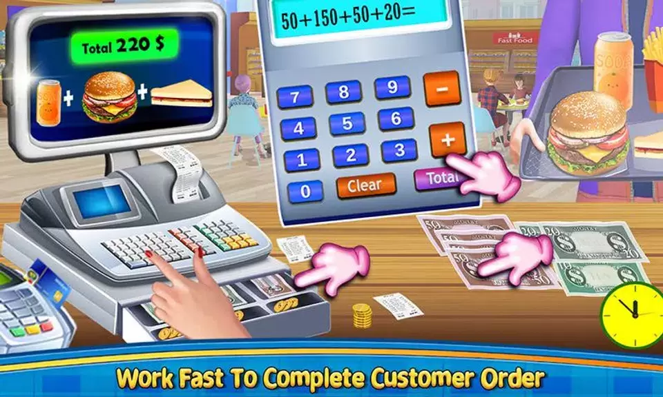 High School Cafe Cashier Games 스크린샷 3