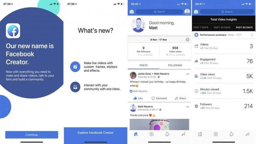 Facebook Creators स्क्रीनशॉट 1