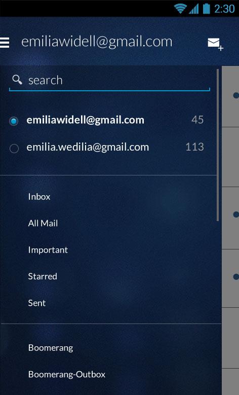 Email App for Gmail & Exchange Capture d'écran 1