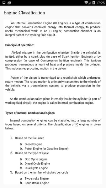 Automobile Engineering Capture d'écran 3