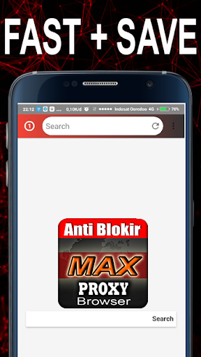 MAX-Proxy Browser Anti Blokir Capture d'écran 1