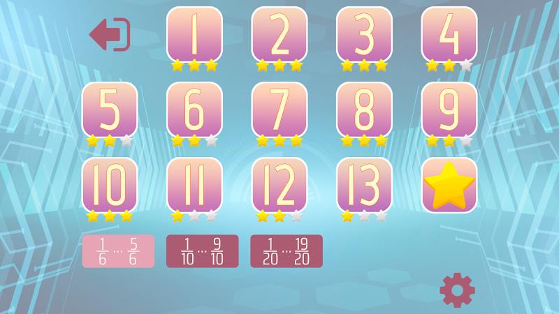 Dividing Fractions Math Game Captura de pantalla 3