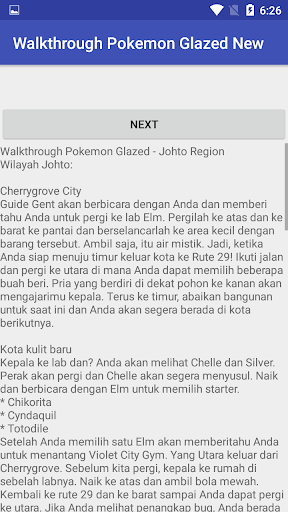 Walkthrough Pokemon Glazed New 스크린샷 3