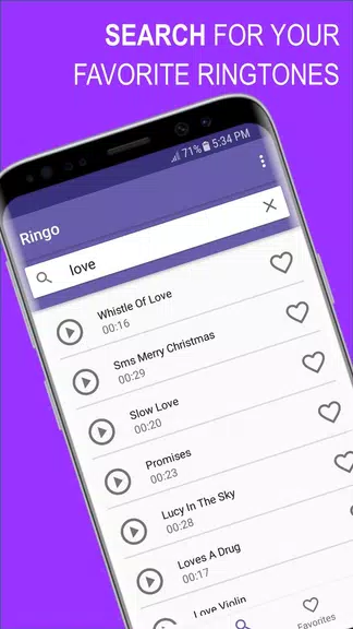 Ringo Ringtones Notifications 스크린샷 4