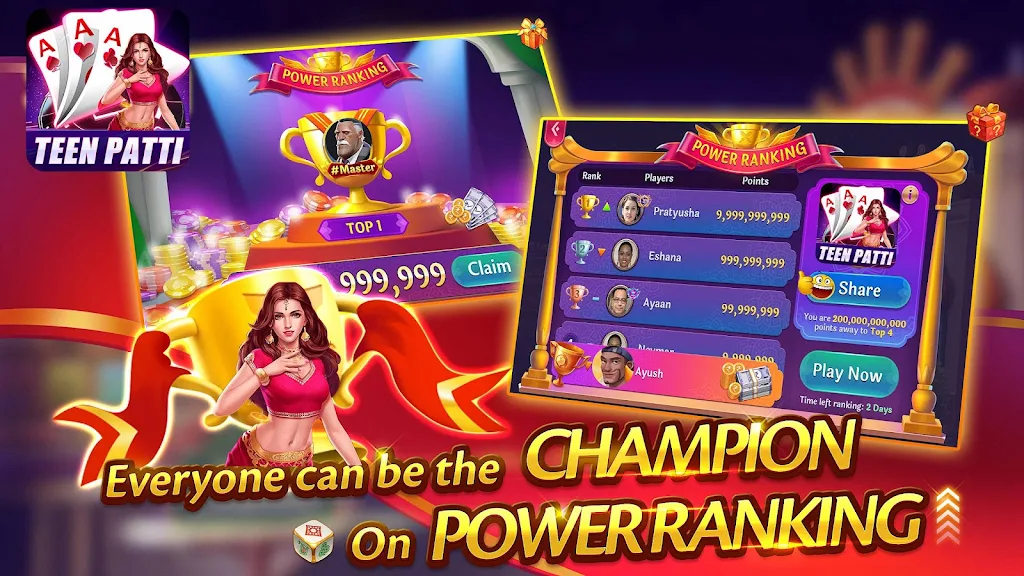 Teen Patti Indian 3 Patti Game Captura de tela 1