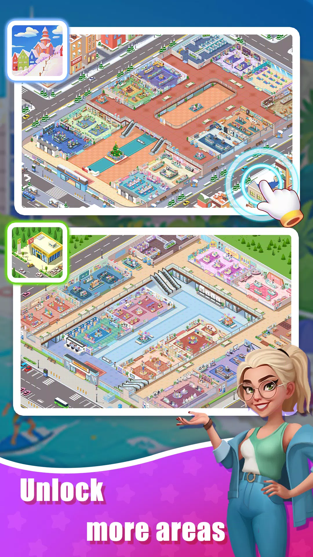 Idle Shopping Mall - Tycoon Capture d’écran 2