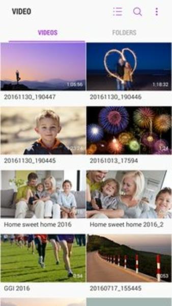 Samsung Video Library Screenshot 1