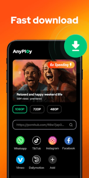 Video Player - AnyPlay 스크린샷 1