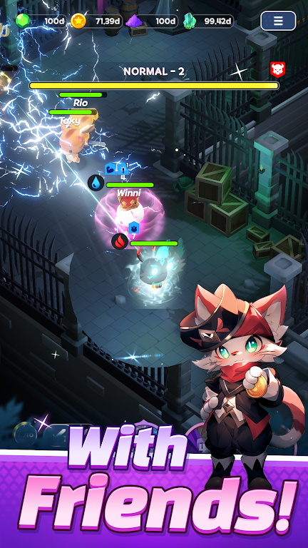 Tower Cat Battle: Idle Cat RPG應用截圖第4張